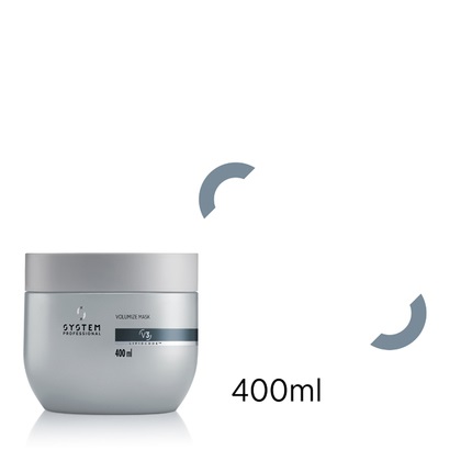 System Professional Maschera Volumizzante Volumize Mask 400 ml per Capelli Fini e Crespi - Rinforza e Dona Volume Duraturo