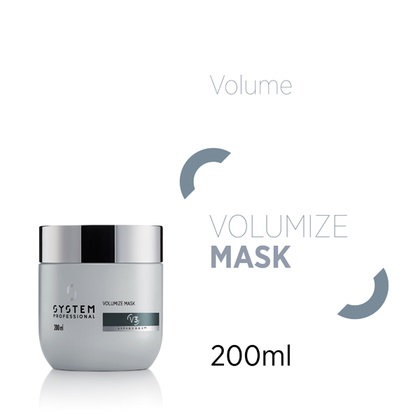 Wella System Professional Volumize Mask 200ml - Maschera Volumizzante per Capelli Fini e Sottili, Idratante e Rinforzante