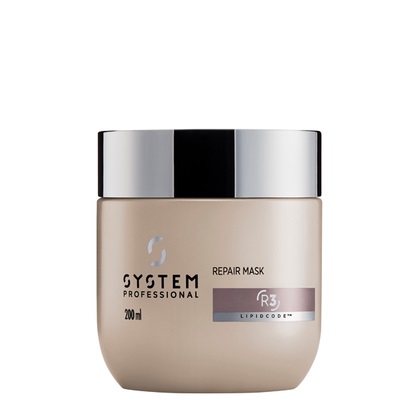Wella Professionals System Professional Repair Mask R3 200ml - Maschera Riparatrice Intensiva per Capelli Danneggiati