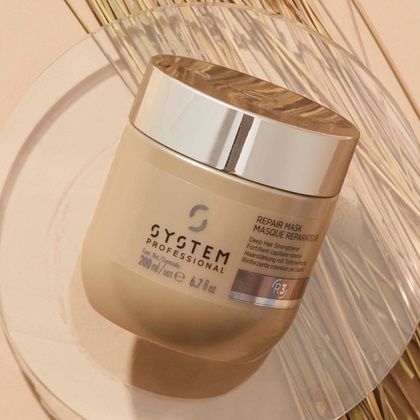 Wella Professionals System Professional Repair Mask R3 200ml - Maschera Riparatrice Intensiva per Capelli Danneggiati