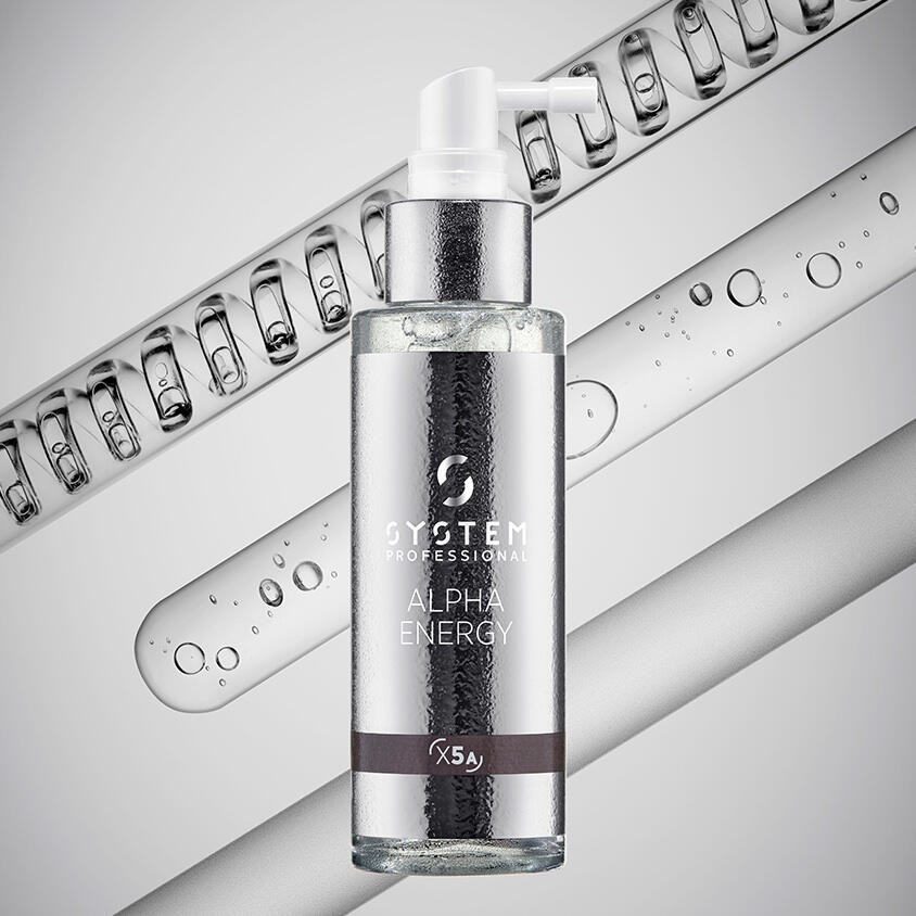 System Professional Alpha Energy X5A Siero Energizzante 100 ml - Ristrutturante e Rinforzante per Capelli Deboli