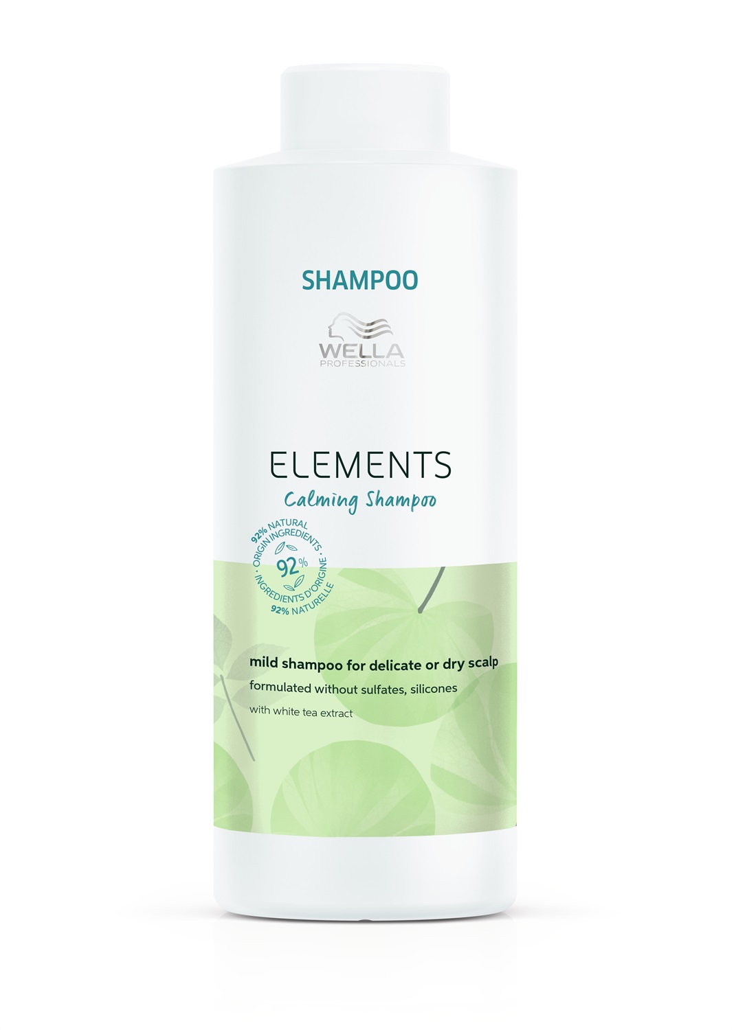 Wella Elements Calming Shampoo Professionale 1000 ml - Idratante e Rigenerante per Capelli Secchi e Fragili