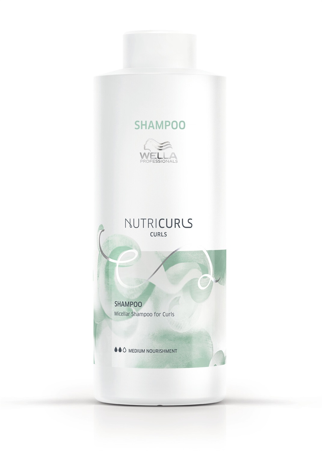Wella Professionals Nutricurls Shampoo per Onde e Ricci 1000 ml - Deterge, Idrata e Definisce senza Solfati