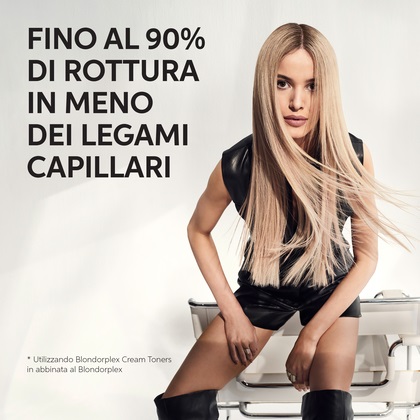 Wella BlondorPlex Cream Toner 36 Crystal Vanilla 60ml - Tonificante Biondo, Tecnologia PLEX, Risultati Rapidi