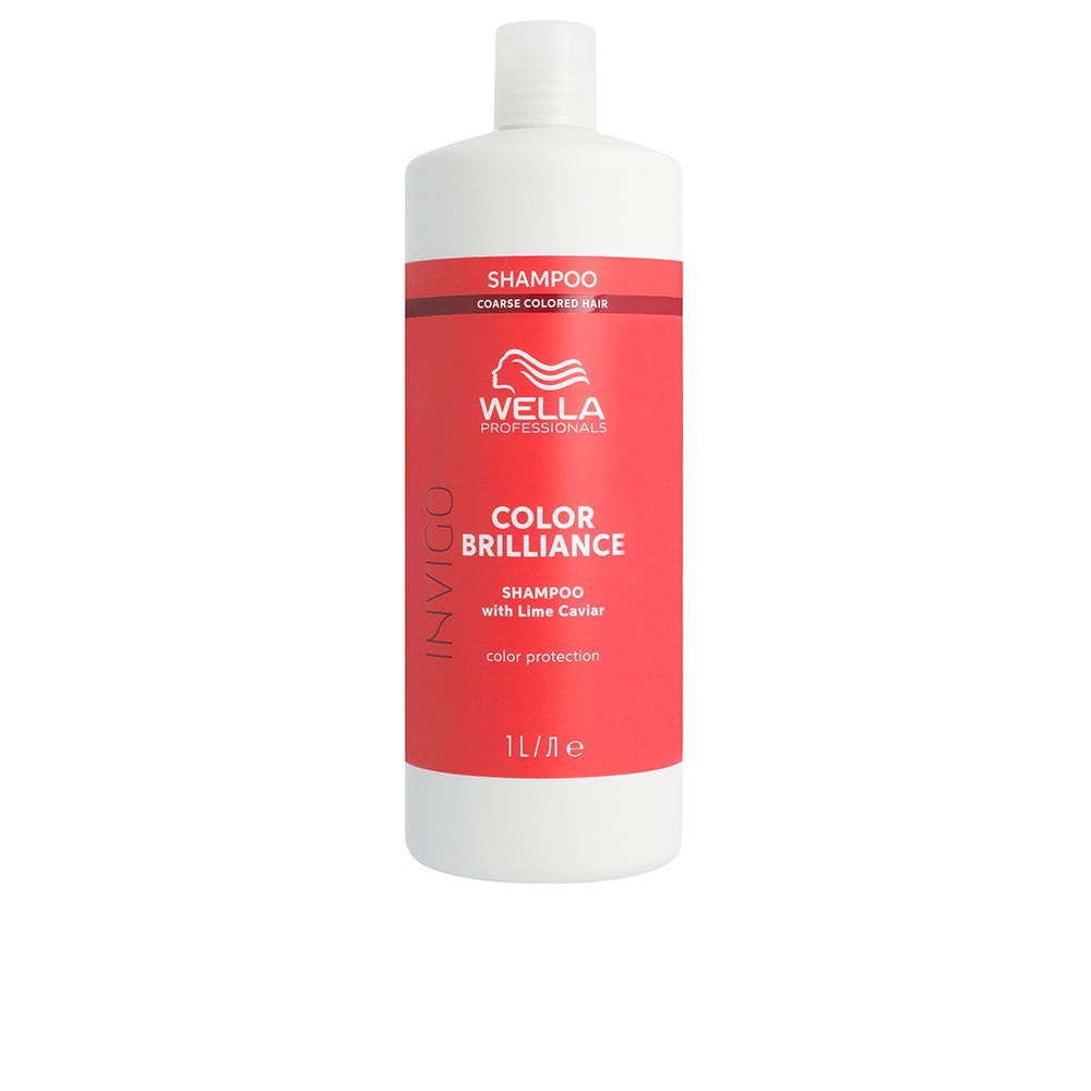 Wella Professionals Invigo Color Brilliance Shampoo per Capelli Grossi e Colorati - 1000 ml, Protezione del Colore e Brillantezza Intensa