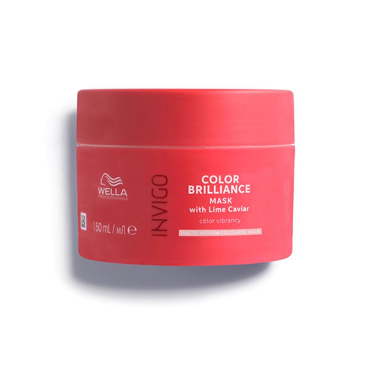 Wella Invigo Color Brilliance Maschera per Capelli Spessi 150ml - Protezione Colore e Lucentezza con Caviale di Lime e Vitamina E