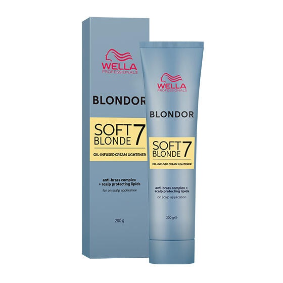 Wella Blondor Soft Blonde Cream 200 g - Crema Schiarente per Capelli con Fino a 7 Toni di Schiaritura, Lipidi Protettivi e Camomilla