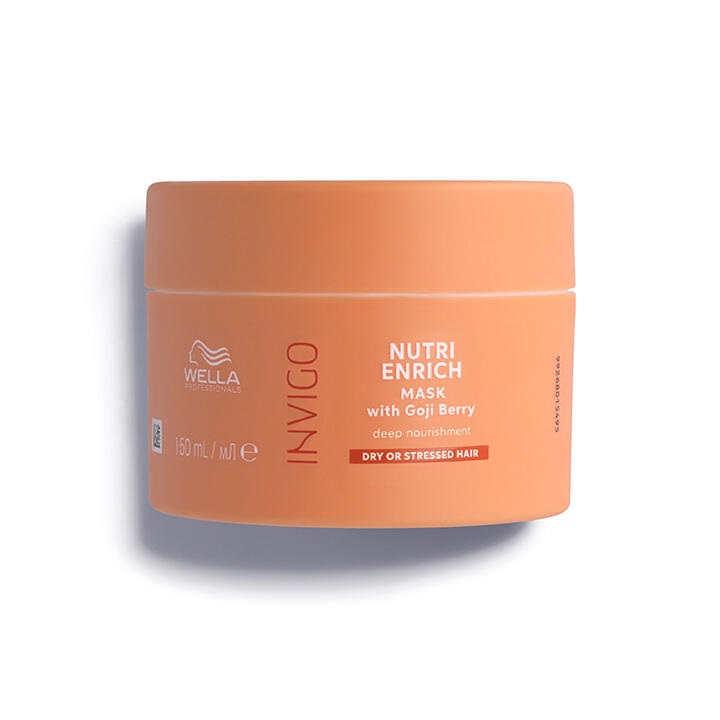 Wella Professionals Invigo Nutri Enrich Maschera 150ml - Maschera Nutriente per Capelli Secchi e Stressati con Bacche di Goji, Anticrespo e Vitamina E