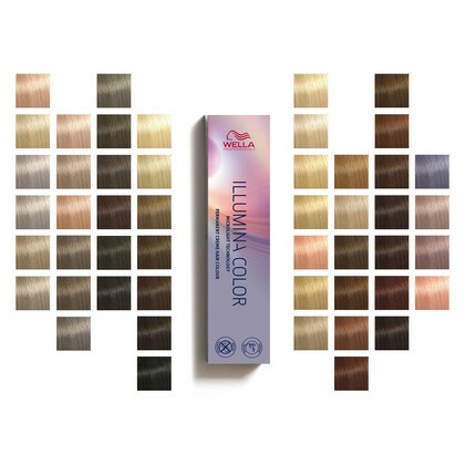 Wella Illumina Color 7/42 - Biondo Medio Rosso Opaco, 60 ml, Protezione e Lucentezza Unica