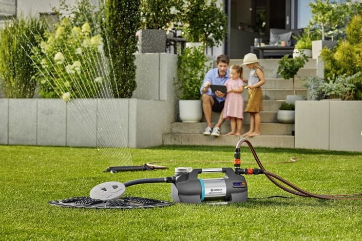 GARDENA Pompa da giardino 6300 SilentComfort - Portata 6.300 l/h, Extra Silenziosa, Controllo Bluetooth, Protezione da Funzionamento a Secco