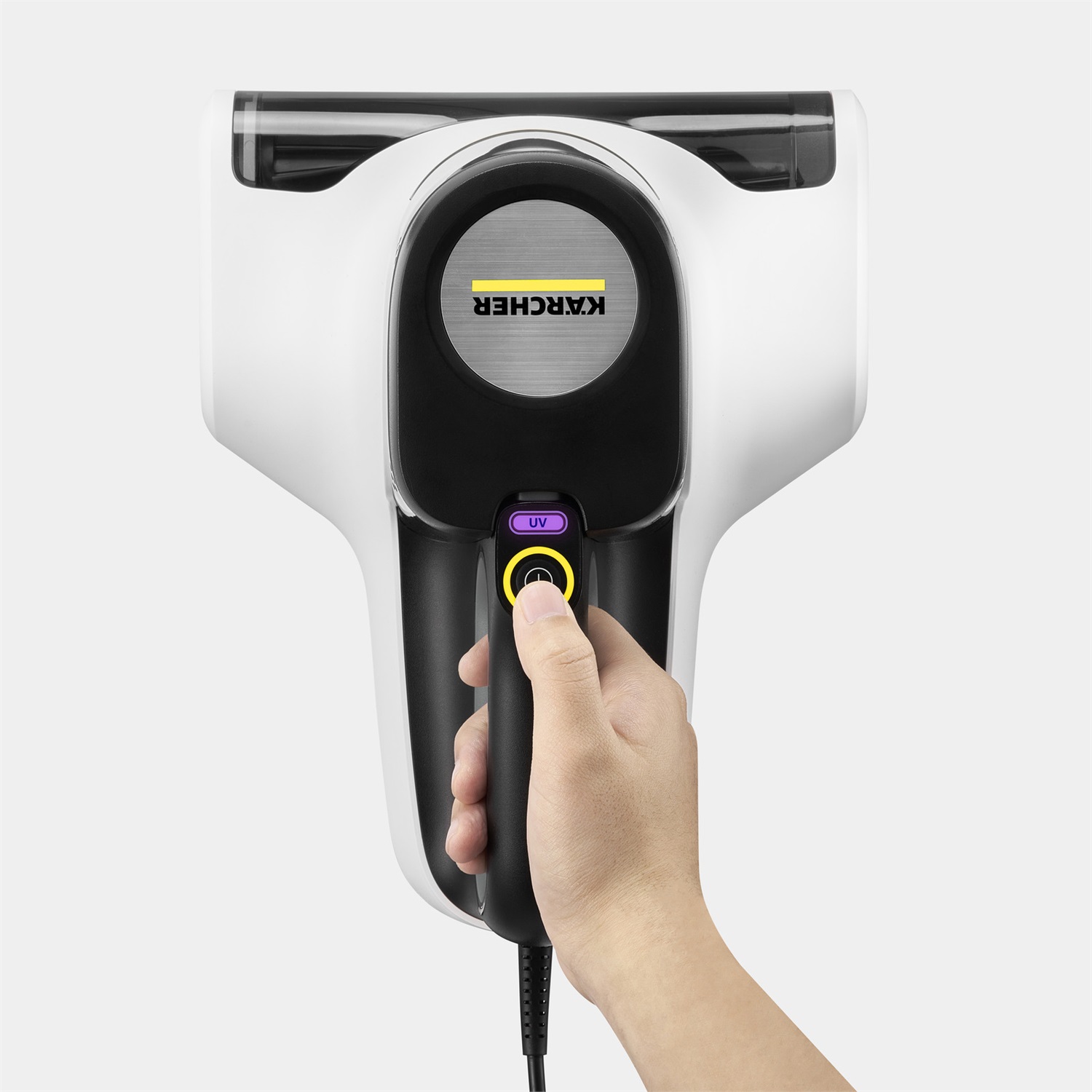 Kärcher VCH 4 UVClean - Aspirapolvere per Materassi con Luce UV-C, Potenza 500W, Rullo Battente e Funzione Aspirante, Elimina Acari e Batteri, Peso 2,1 kg