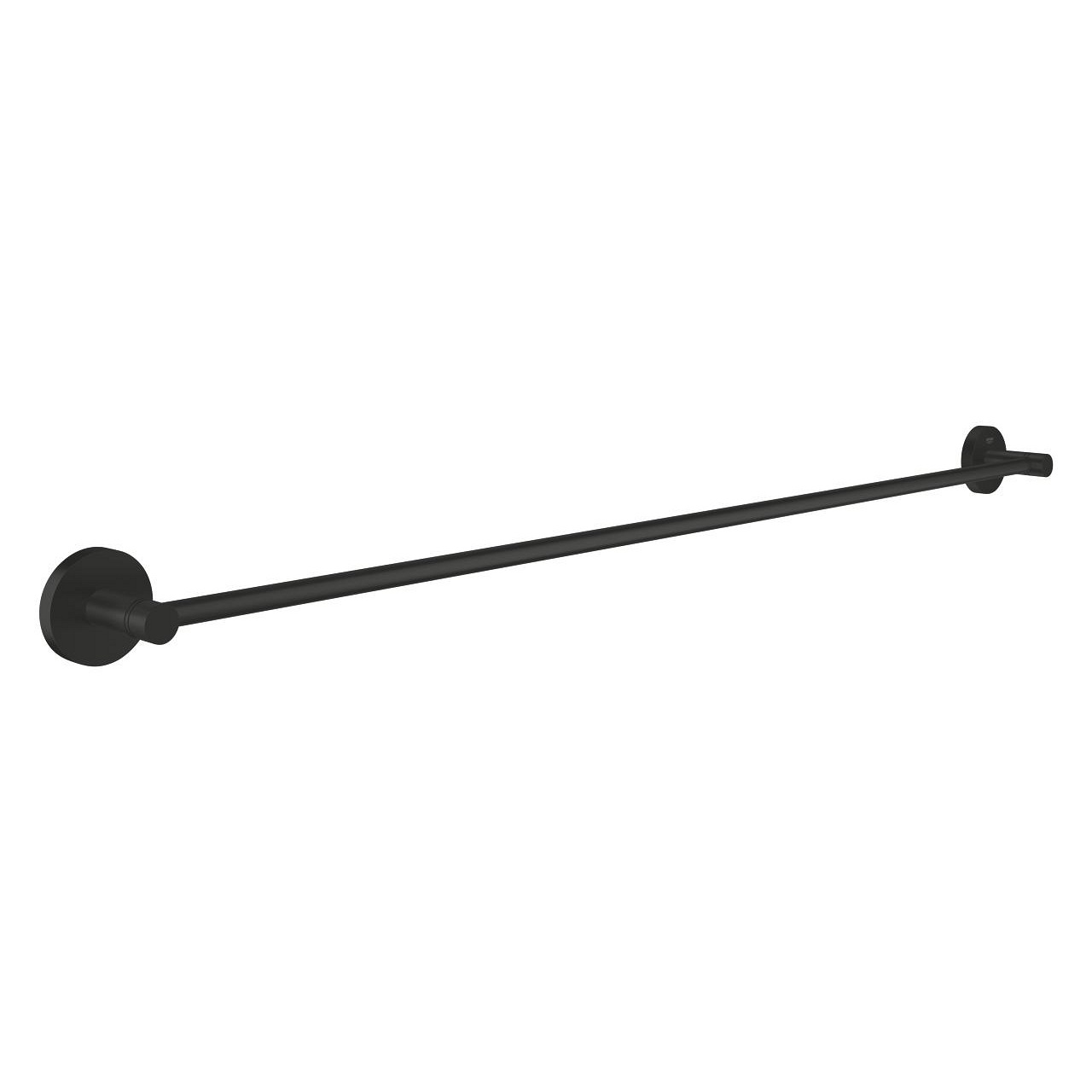 GROHE Porta Asciugamani Start QuickFix in Metallo Nero Opaco - 854 mm, Fissaggio Nascosto, Viti e Tasselli Inclusi
