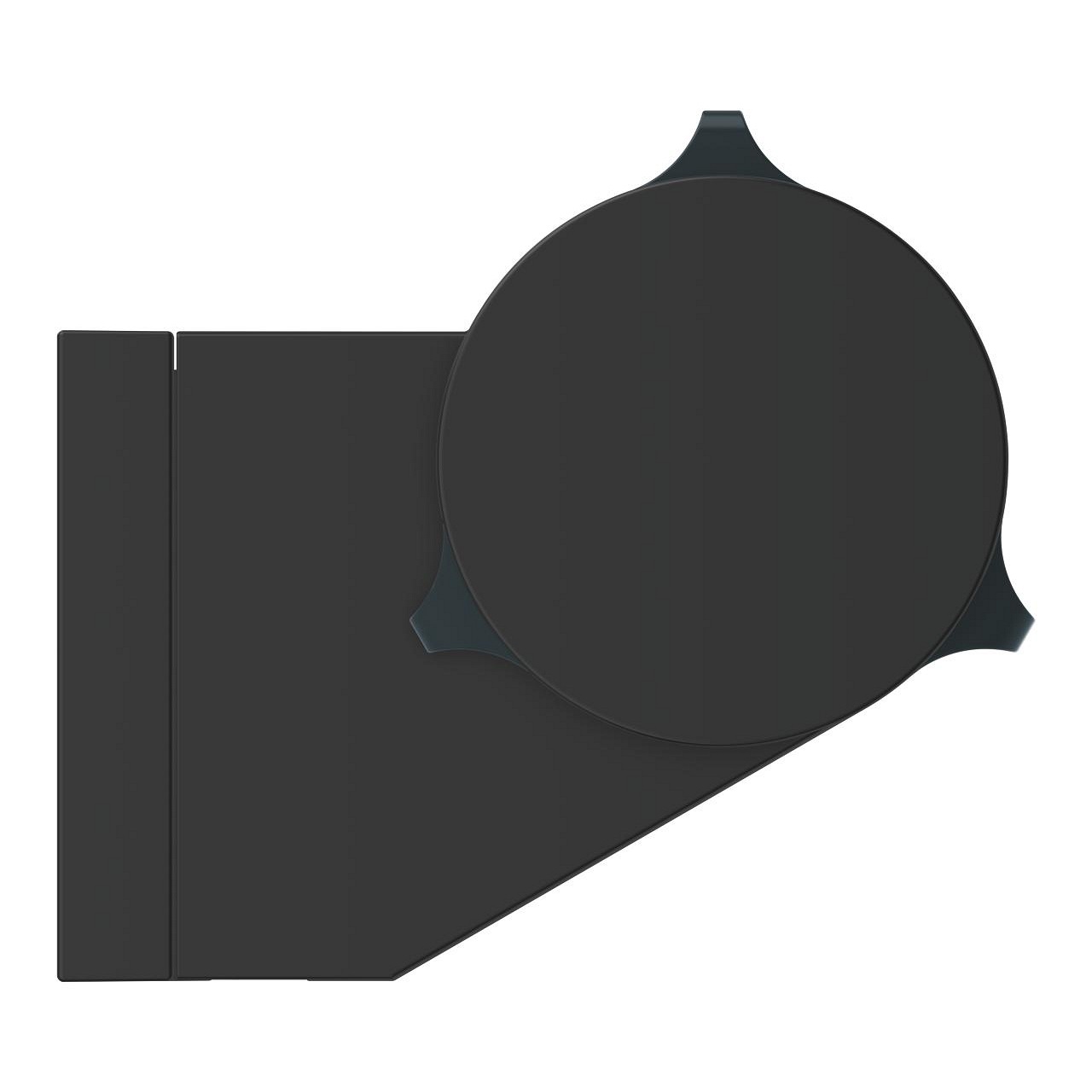 Grohe Vitalio Universal Supporto a Parete per Manopola Doccia, Nero Opaco, 261832431 - Regolabile, Fissaggio Avvitato o Incollato, Forza di Tenuta Fino a 20 kg