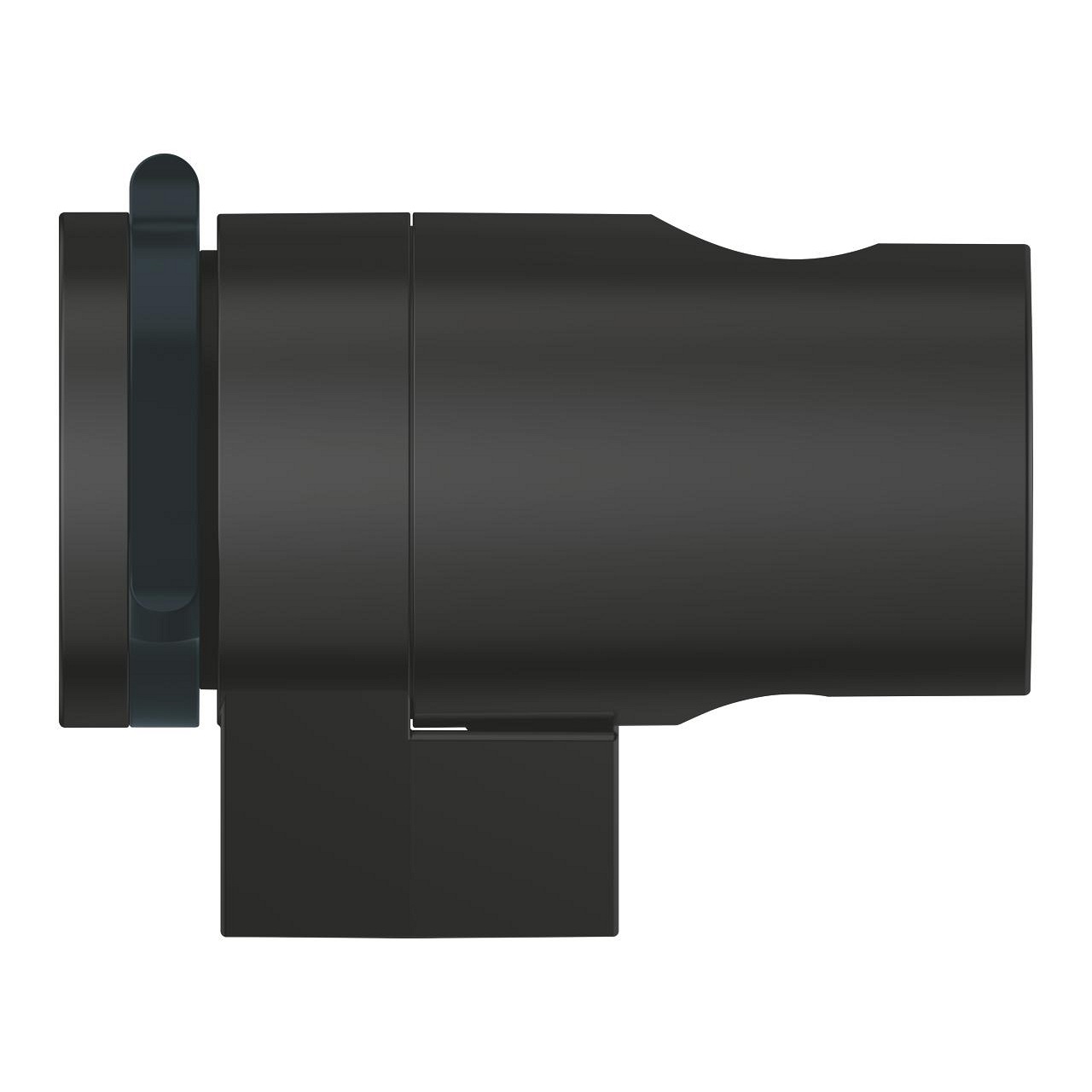 Grohe Vitalio Universal Supporto a Parete per Manopola Doccia, Nero Opaco, 261832431 - Regolabile, Fissaggio Avvitato o Incollato, Forza di Tenuta Fino a 20 kg