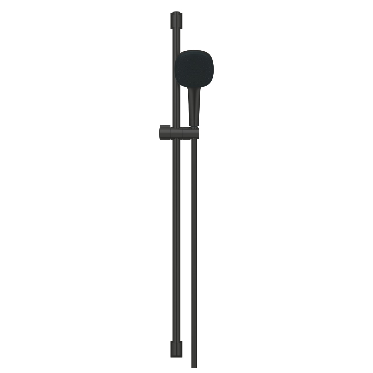 GROHE Vitalio Comfort 110 Set Doccia Saliscendi Nero Opaco - Asta 90 cm, Tubo Flessibile 175 cm, 2 Tipi di Getto