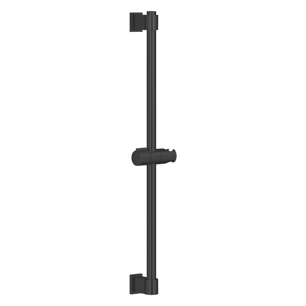 GROHE Vitalio Universal Asta Doccia 60 cm, Nero Opaco, con Supporto Scorrevole Regolabile e Fissaggio Adattabile