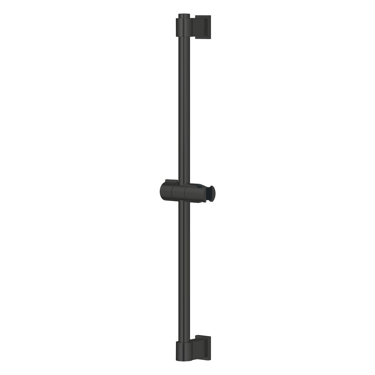 GROHE Vitalio Universal Asta Doccia 60 cm, Nero Opaco, con Supporto Scorrevole Regolabile e Fissaggio Adattabile