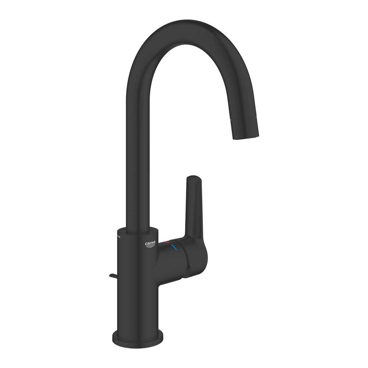 GROHE Start Miscelatore Monocomando per Lavabo Nero Opaco con Cartuccia Ceramica 28 mm e Aeratore EcoJoy 5,7 L/min