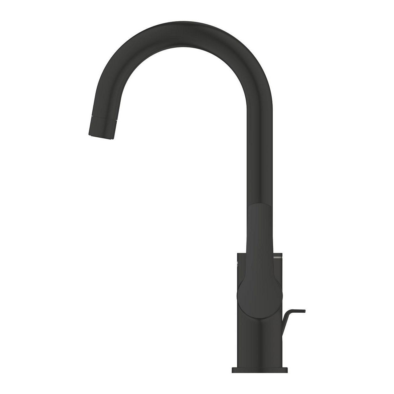GROHE Start Miscelatore Monocomando per Lavabo Nero Opaco con Cartuccia Ceramica 28 mm e Aeratore EcoJoy 5,7 L/min