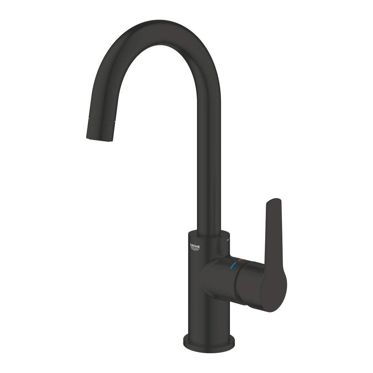 GROHE Start Miscelatore Monocomando per Lavabo Nero Opaco con Cartuccia Ceramica 28 mm e Aeratore EcoJoy 5,7 L/min