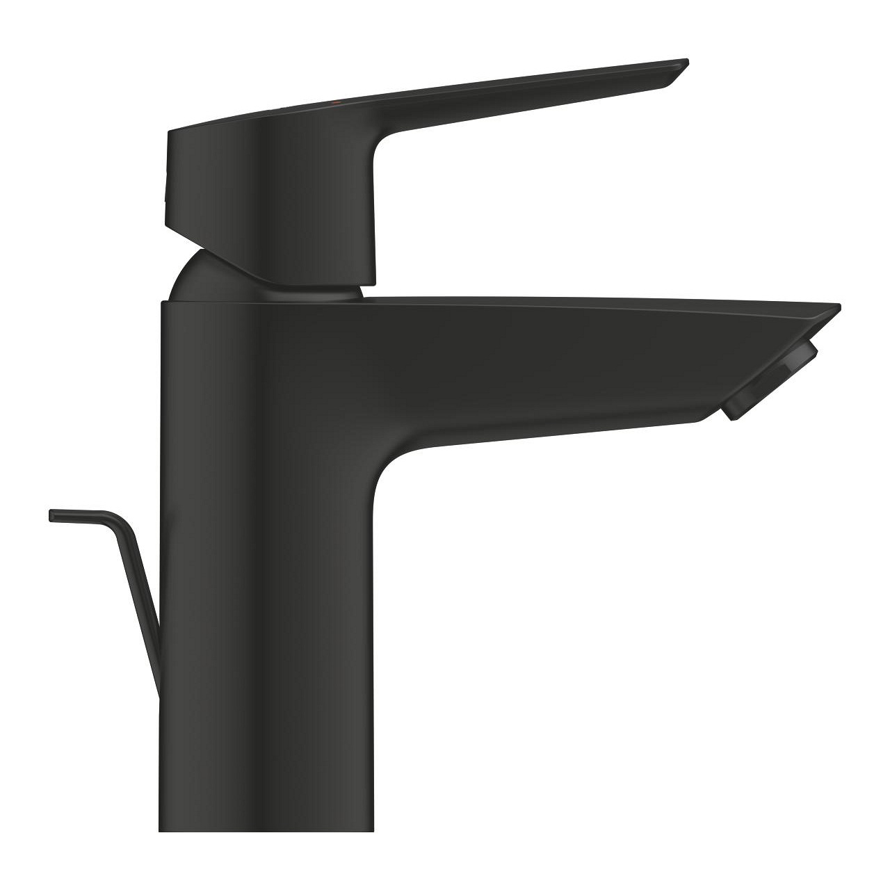 GROHE Start QuickFix Miscelatore per Lavabo S-Size Nero Opaco con Set di Scarico, Cartuccia Grohe SilkMove, Risparmio Idrico EcoJoy