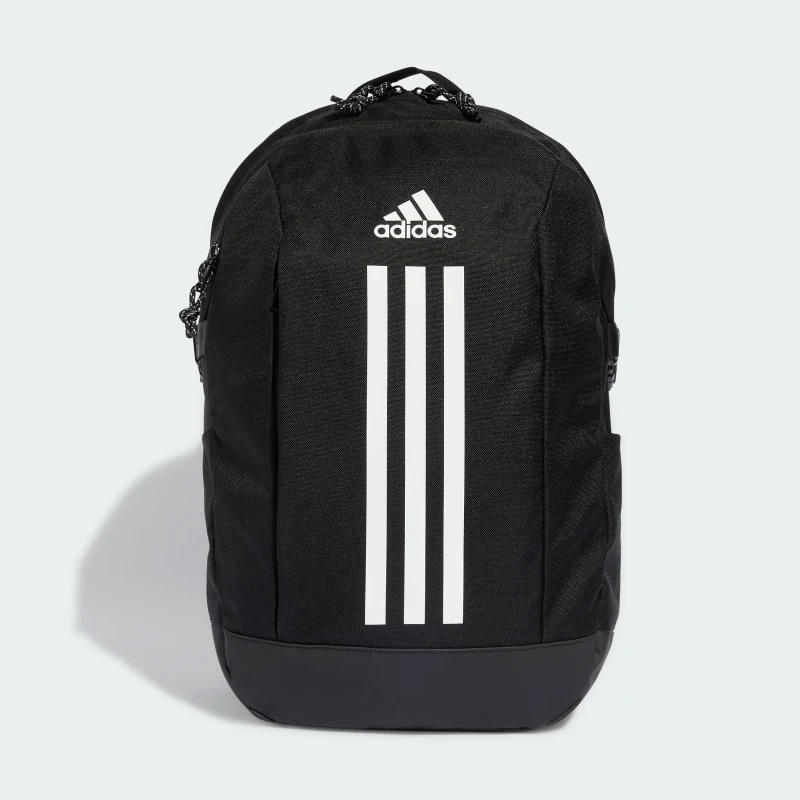 Adidas Power Backpack Nero/Bianco - Zaino Unisex con Scomparto Imbottito per Laptop, Dimensioni 19x30x46 cm, Volume 26,4 L
