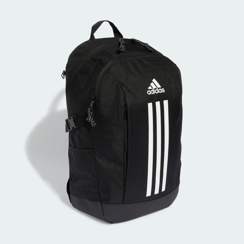 Adidas Power Backpack Nero/Bianco - Zaino Unisex con Scomparto Imbottito per Laptop, Dimensioni 19x30x46 cm, Volume 26,4 L