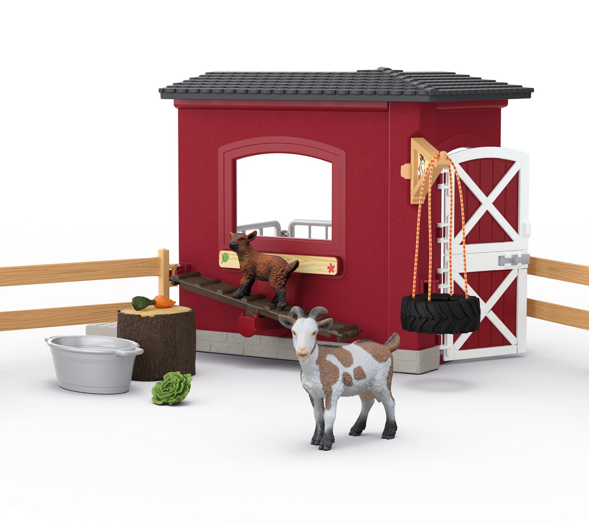 SCHLEICH Stalla per Capre con Accessori per il Gioco