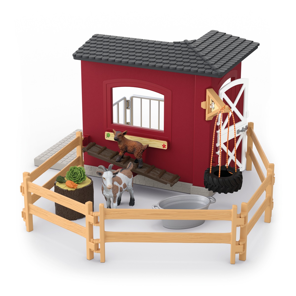 SCHLEICH Stalla per Capre con Accessori per il Gioco
