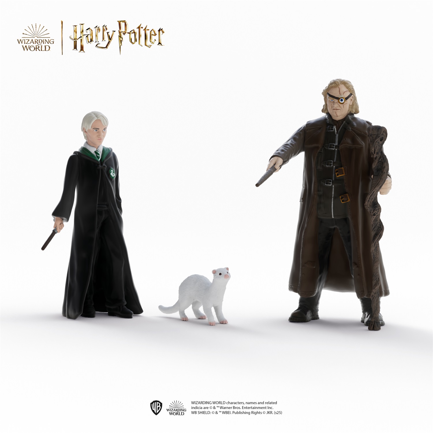 Schleich 14907 Harry Potter - Set di 3 Figure Articolate: Malocchio Moody, Draco Malfoy e Donnola