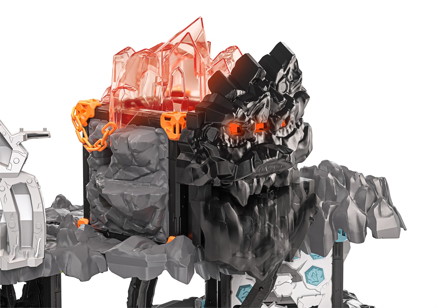 schleich ELDRADOR Creatures MasterCave Smashrador 42757 - Set con 4 BattleCave, 4 Mini Creatures, Robot, Leone di Lava e Super Cristallo, 119 Pezzi, dai 6 Anni