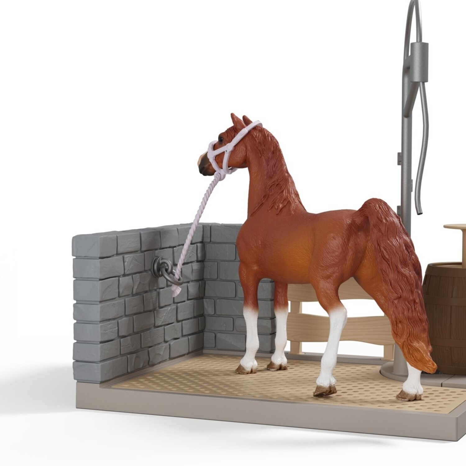 SCHLEICH HORSE CLUB | Lavaggio cavalli di Sofia 42792 - Playset con acqua vera, pompa, cavallo e personaggio snodato