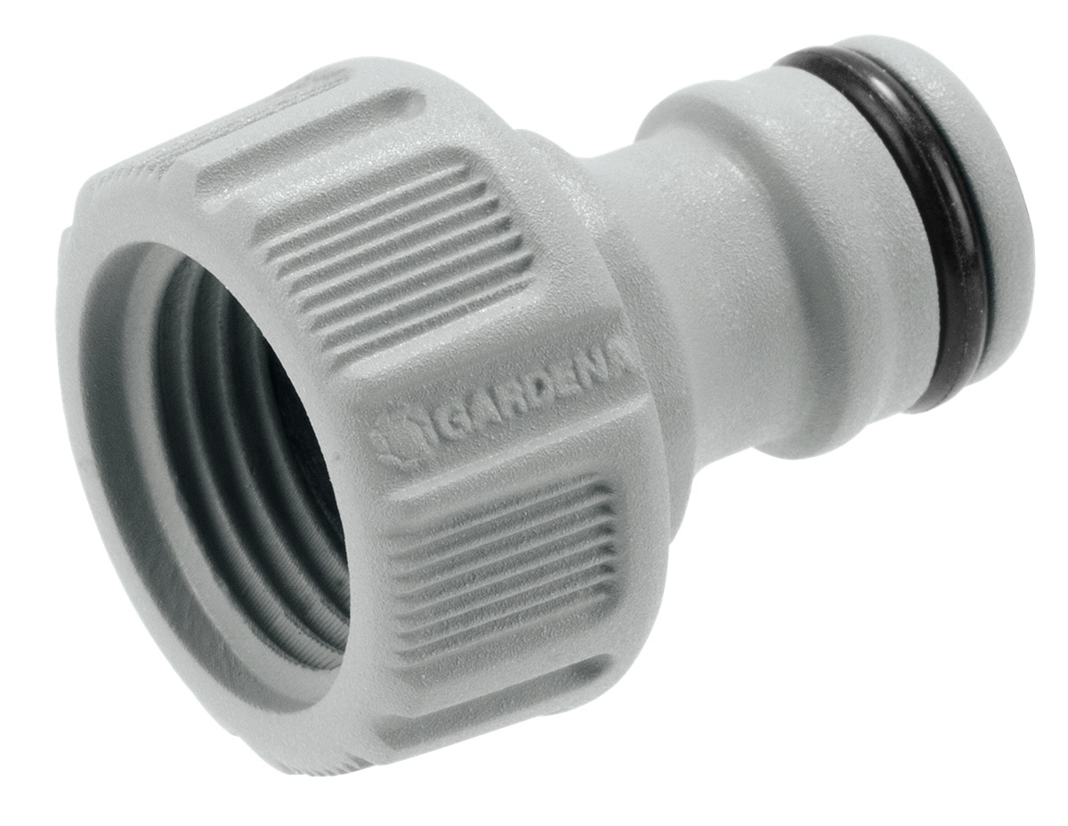 GARDENA Presa Rubinetto Premium 18240-20 in Metallo 21 mm con Funzione Anti-Splash