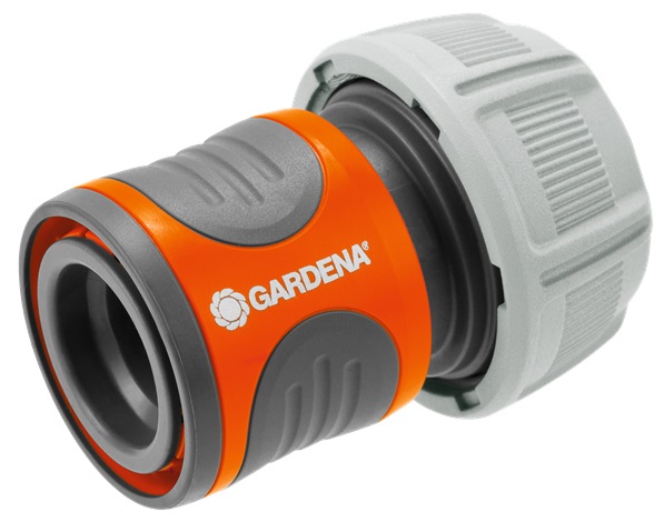 Gardena 18216-20 Raccordo Rapido per Tubo 19 mm (3/4 pollice) - Connettore in Plastica con Impugnature Scanalate