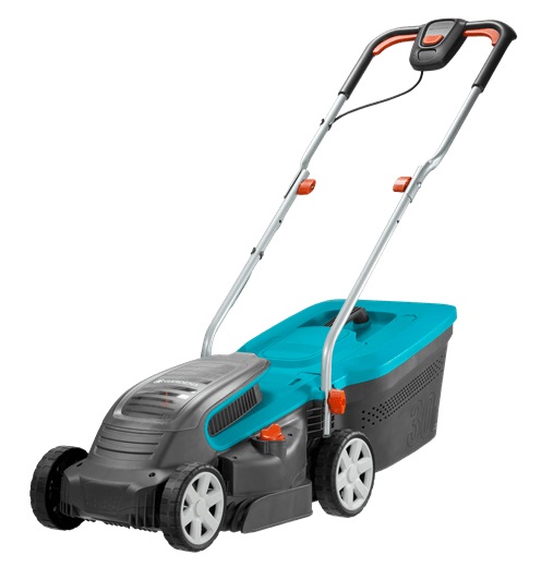 Gardena PowerMax Li-40/32 Tagliaerba a Batteria - Larghezza di Taglio 32 cm, Altezza 20-60 mm, Capacità Cesto 40 L, Superficie Fino a 280 m²