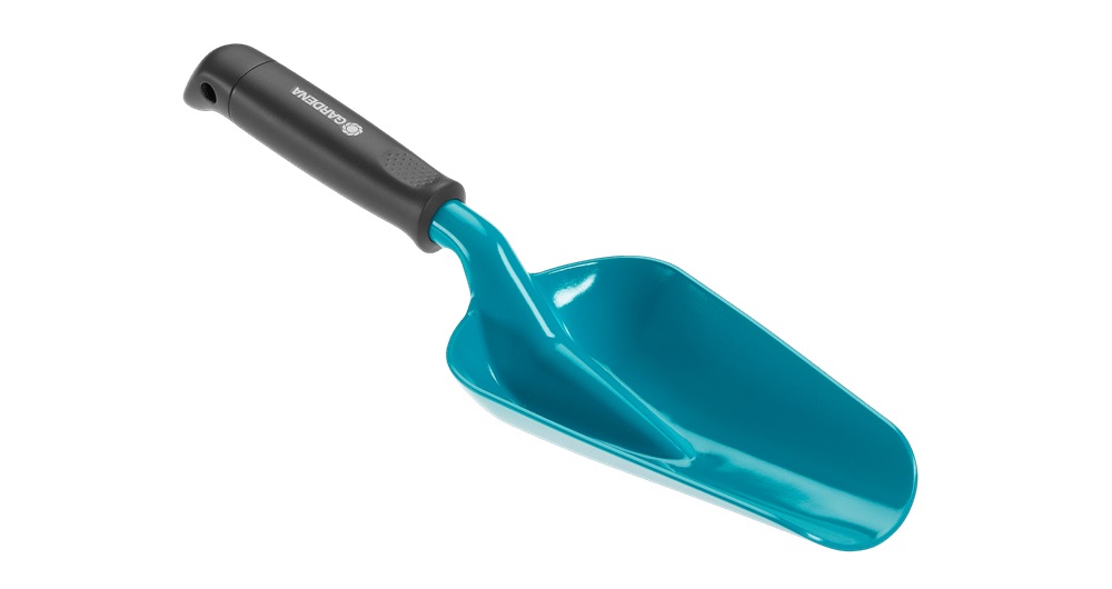 Gardena Trapiantatore Grande 8953-20 - Paletta Universale in Acciaio, Larghezza 12 cm, Ergonomica e Protetta da Corrosione