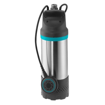 Gardena 5900/4 Inox - Pompa Sommersa a Pressione 900 W, Portata 5900 l/h, Pressione 3,5 bar, Protezione a Secco