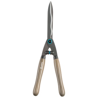 Gardena NatureCut Cesoie per Siepi - Manici in Legno Certificato FSC, Lame Seghettate da 23 cm con Rivestimento Antiaderente