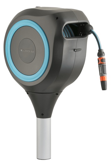 Gardena Avvolgitubo da Giardino RollUp M 20 m Turchese con Tecnologia RollControl