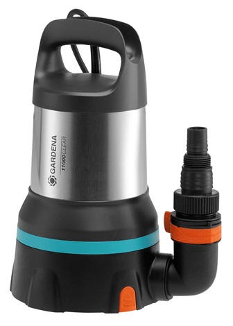 GARDENA Pompa sommersa 9034-20 Aquasensor 450 W - Portata max 11000 l/h, Pressione 0,7 bar, Aspirazione piatta a 1 mm