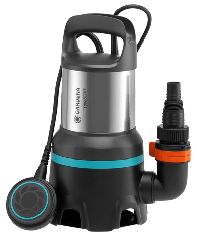 GARDENA Pompa sommersa acqua sporca 16000 - 450 W, portata 16000 l/h, prevalenza max 7 m, funzione Automatic