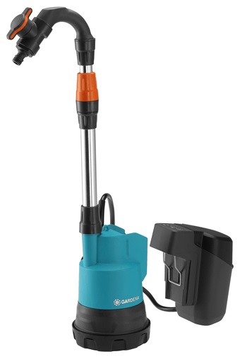 GARDENA 2000/2 - Pompa per cisterna 18V - Potenza elevata, 2000 l/h, senza batterie