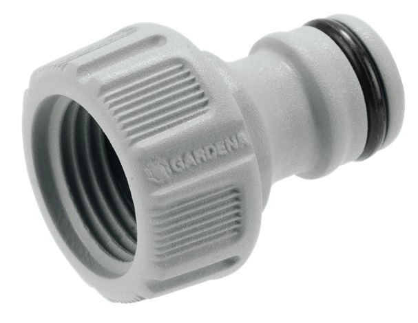 Gardena Presa per Rubinetti 21 mm (G 1/2 Pollici) con Tecnologia Antisplash e Resistente al Gelo - Adattatore per Tubo Flessibile