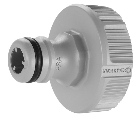 Gardena Presa per Rubinetti 33,3 mm (G 1 Pollice) - Adattatore Antisplash Resistente al Gelo per Tubo Flessibile