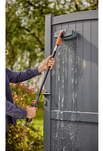 Gardena Set di Pulizia Cleansystem Soft con Manico 90 cm e Idrospazzola per Superfici Delicate