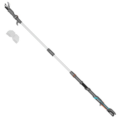 Gardena HighCut 250/18V P4A - Troncarami Telescopico a Batteria con Lunghezza Regolabile 210-250 cm e Diametro di Taglio Max 28 mm