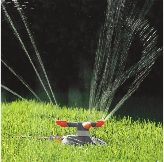 Gardena 2060-20 Aspersore Circolare Samba Classic - Irrigazione Uniforme per Superfici Fino a 250 m², Diametro Variabile 3-18 m