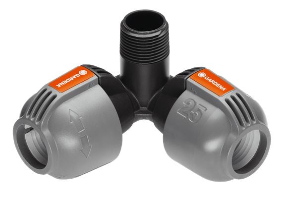 Gardena Raccordo Angolare 2783-20 25 mm x 3/4 pollice per Irrigatori Pop-up T 380 con Tecnica Quick&Easy