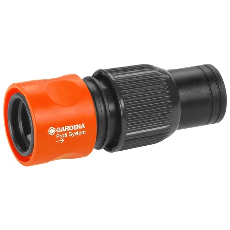 Gardena Raccordo per tubo Profi-System 2817-20 - Dado di bloccaggio, Nero e Arancione, per tubi da 19 mm (3/4 pollice)