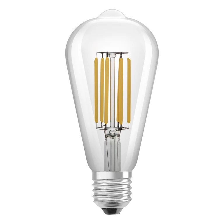 Osram Lampadina LED Filamento Edison E27 4W Bianco Caldo 3000K Sostituisce 60W